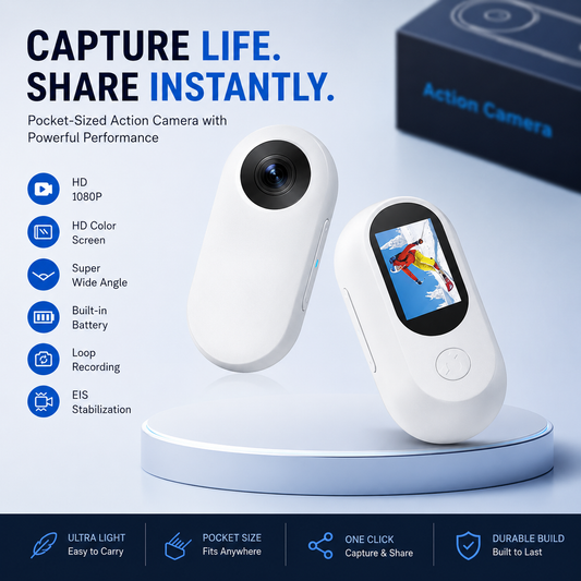 Mini-Motion View 1080P Pocket Action Camera