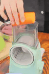 SliceMaster Rotary Stainless Steel Vegetable Cutter – 3-in-1 Manual Kitchen Slicer & Grateri