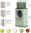 SliceMaster Rotary Stainless Steel Vegetable Cutter – 3-in-1 Manual Kitchen Slicer & Grateri